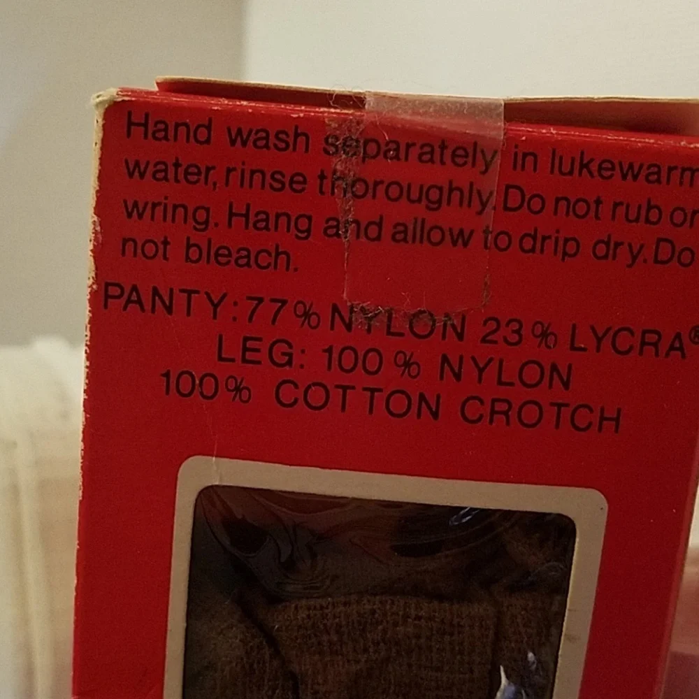 VINTAGE Safeway Control Top Pantyhose Suntan
